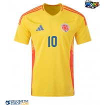 Moški Nogometni dresi Kolumbija James Rodriguez #10 Domači Copa America 2024 Kratek Rokav